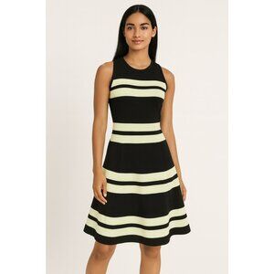 A.L.C. Pippa Striped Double Knit Fit & Flare Dress Size XS